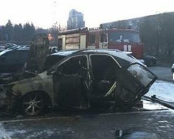 Lexus пожар