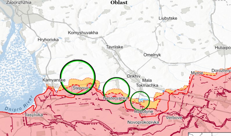 karta boyovih diy zaporizka oblast