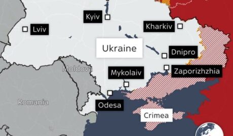 Карта окупованих регіонів України