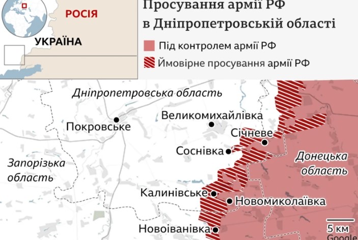 karta dnepropetrovskaya oblast