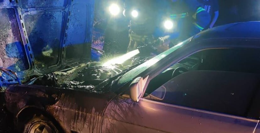 pozhar avto bmw