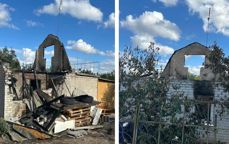 Наслідки вибуху газу у дачному будинку