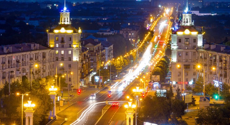 zaporozhe gorod nochnoe