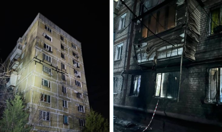 Російські війська завдали масованого удару по Запоріжжю, постраждали багатоповерхівки 1 0201