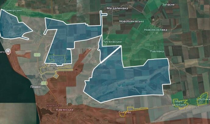 ЗСУ звільнили понад 60 км² на Запорізькому напрямку: просування у Приморському, Степногірську та Кам'янському 4 karta022026