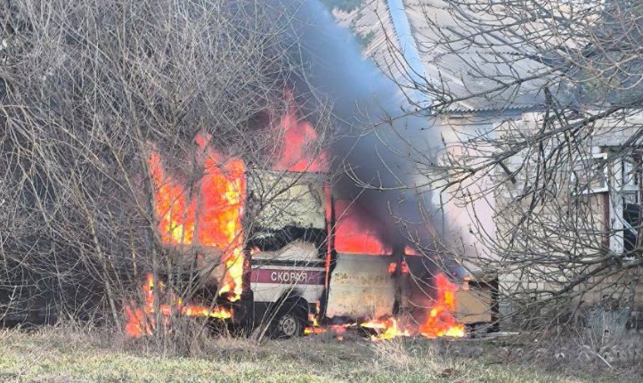 Василівку вдруге атакували дронами – пошкоджено лікарняні автомобілі 1 skoraya2