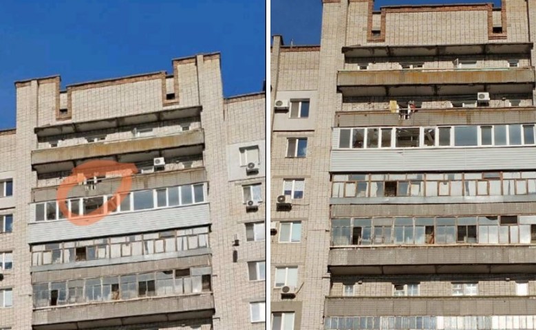 FPV-дрон влучив у балкон багатоповерхівки в Запоріжжі: пошкоджено будинок у Космічному районі 1 11