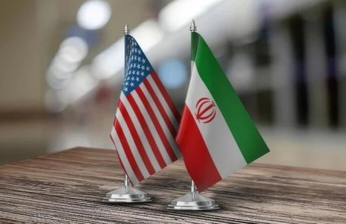 usa iran flagi